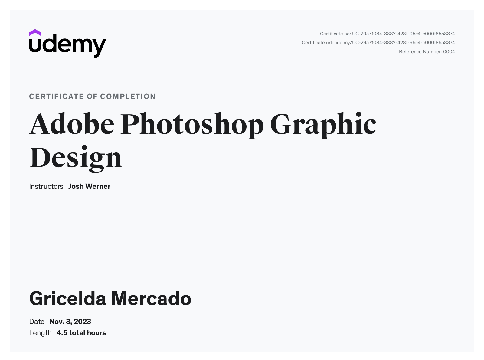 Adobe Photoshop Graphic Design- Udemy Course