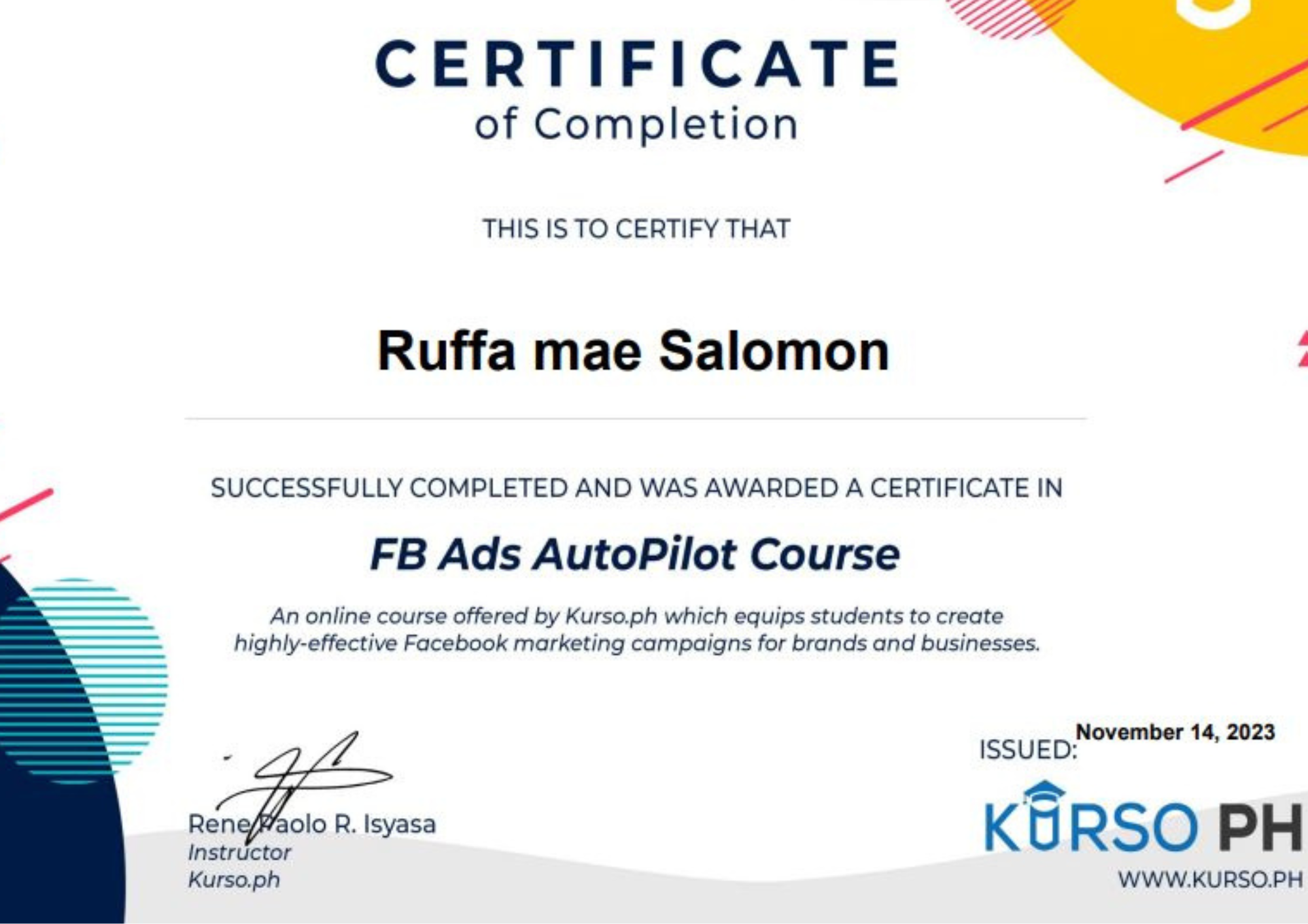 FB Ads Course