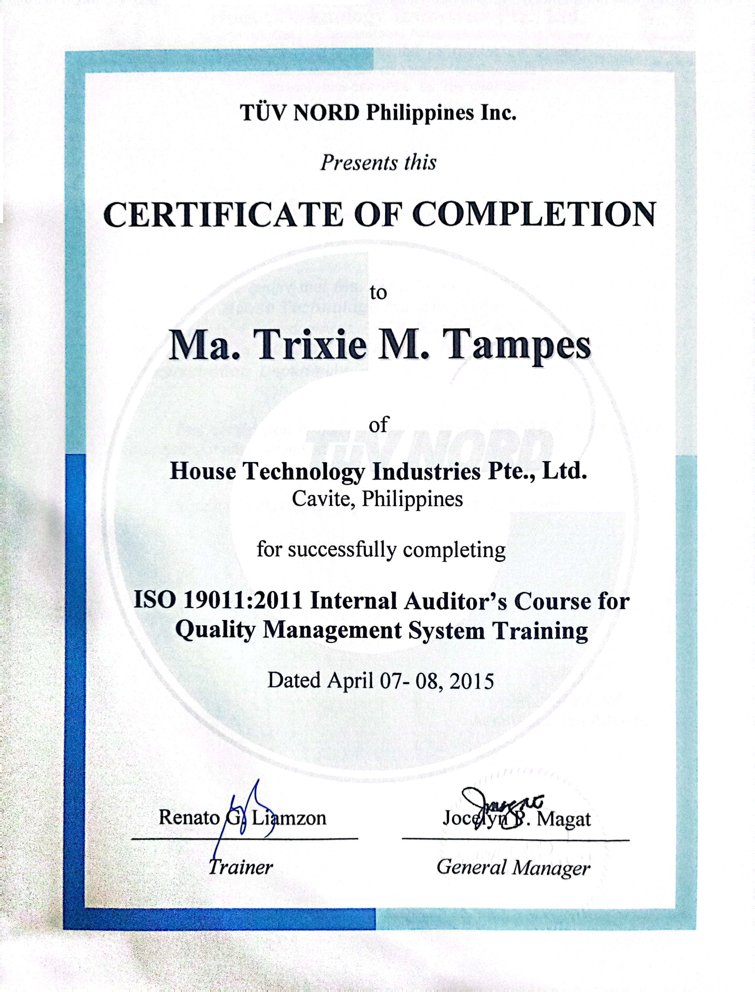 ISO 19011:2011 Internal Auditor Course Quality Management System Training