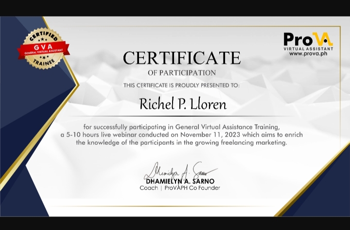 General Virtual Assistant training