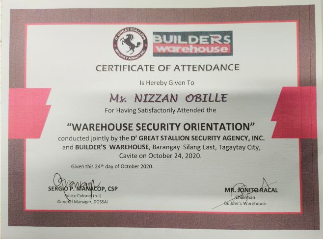 Warehouse Security Orientation