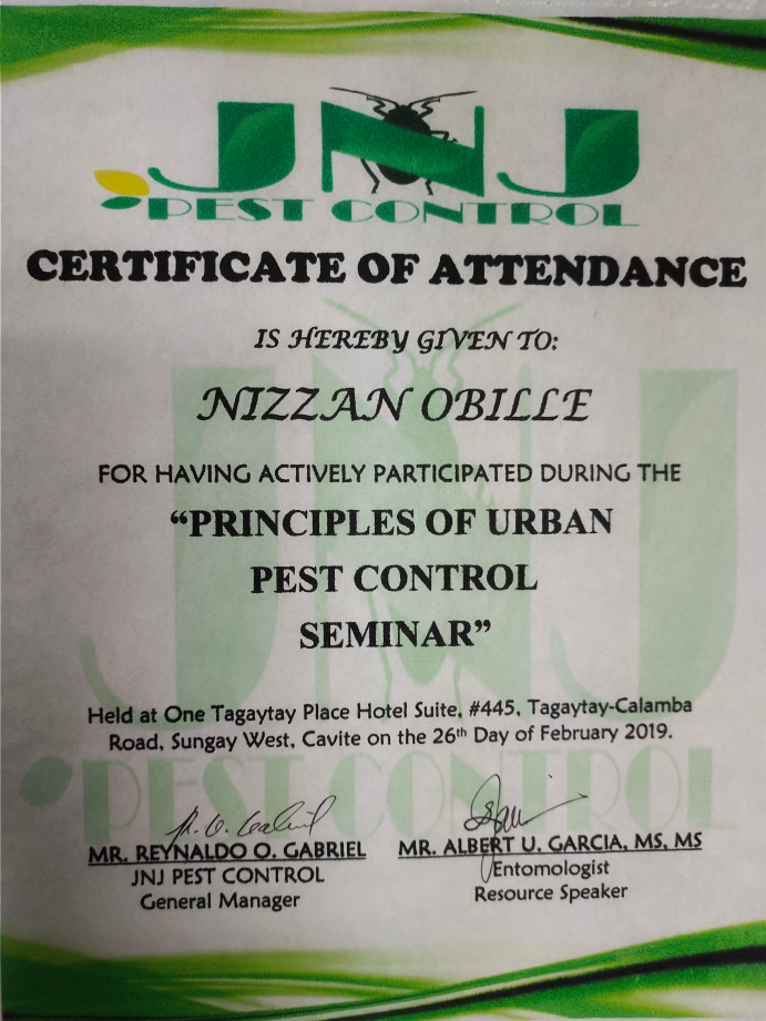 Principles of Urban Pest Control Seminar