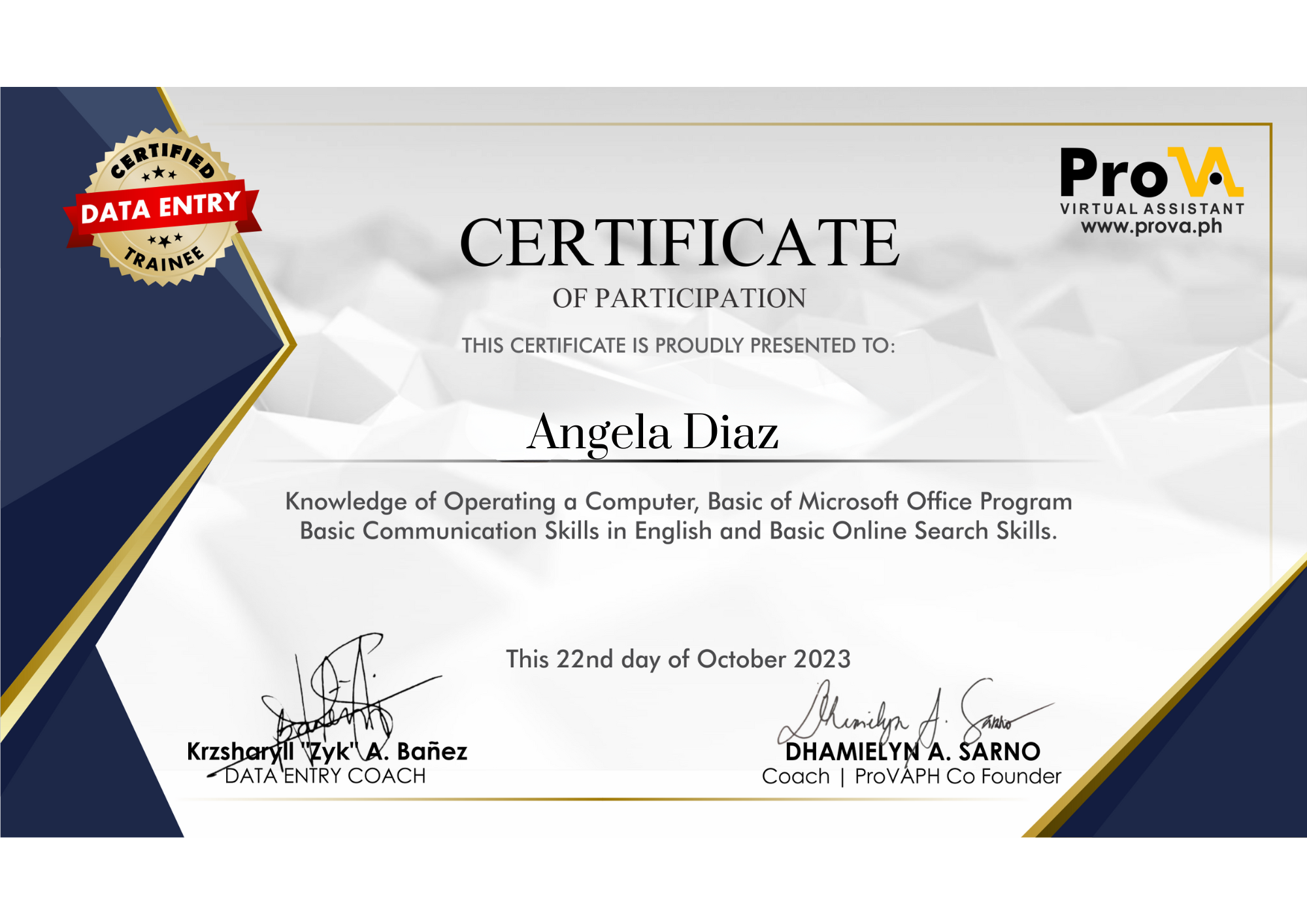 Data Entry