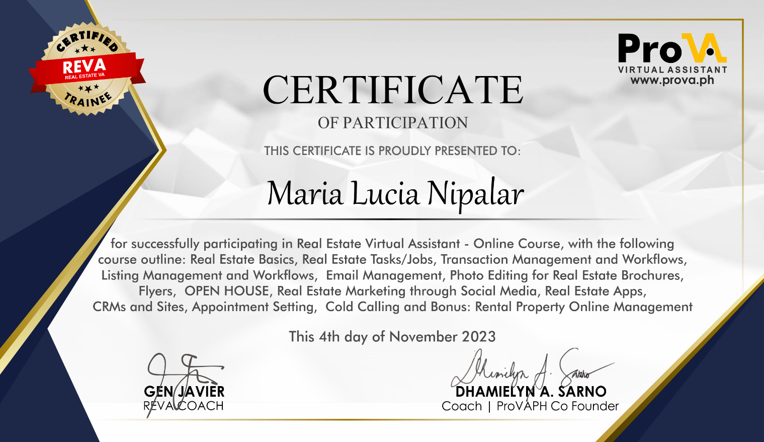 REAL ESTATE VIRTUAL ASSISTANT