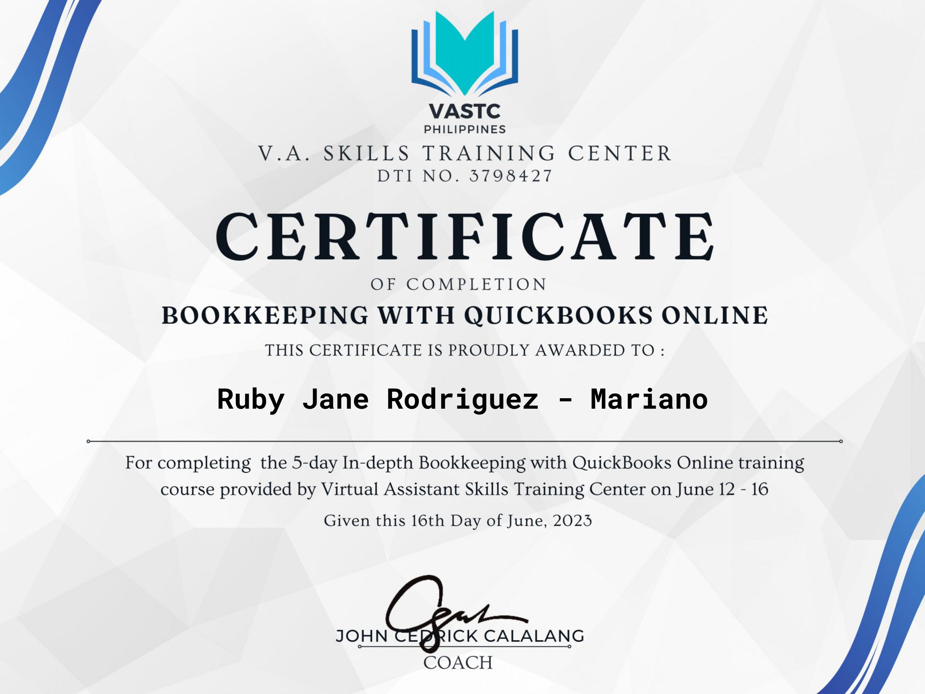 QB & Bookkeeping Training