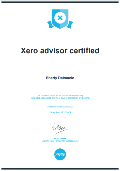 Xero Advisor Certified