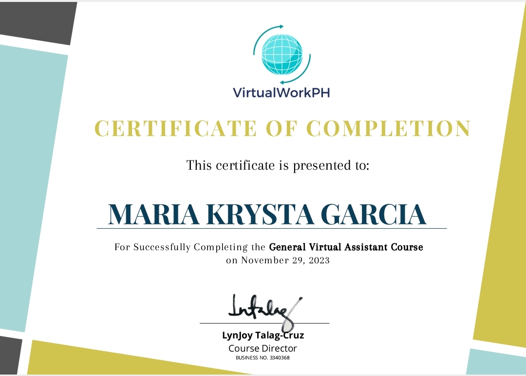 General Virtual Assistant Certificate