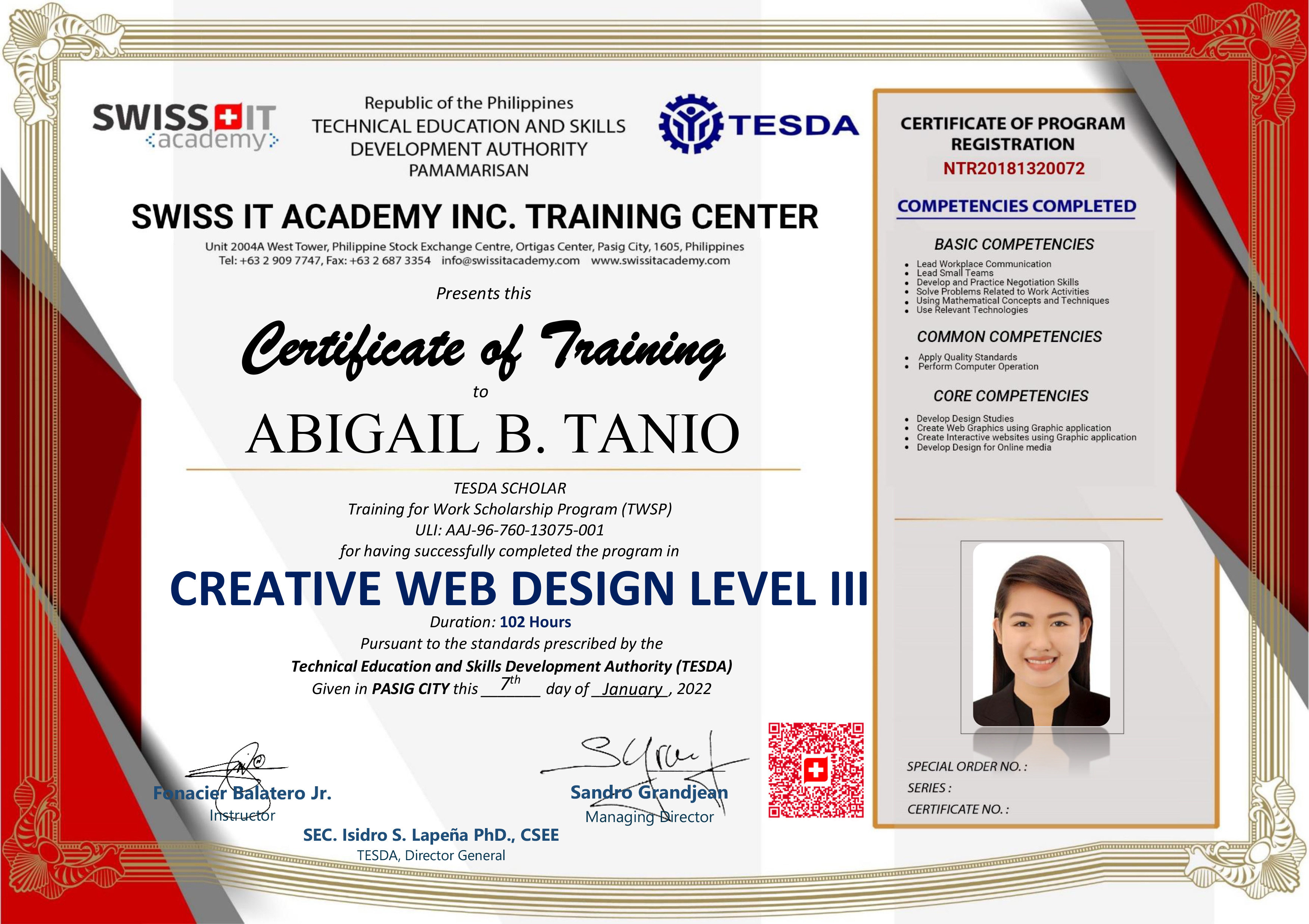 Creative Web Design Level III