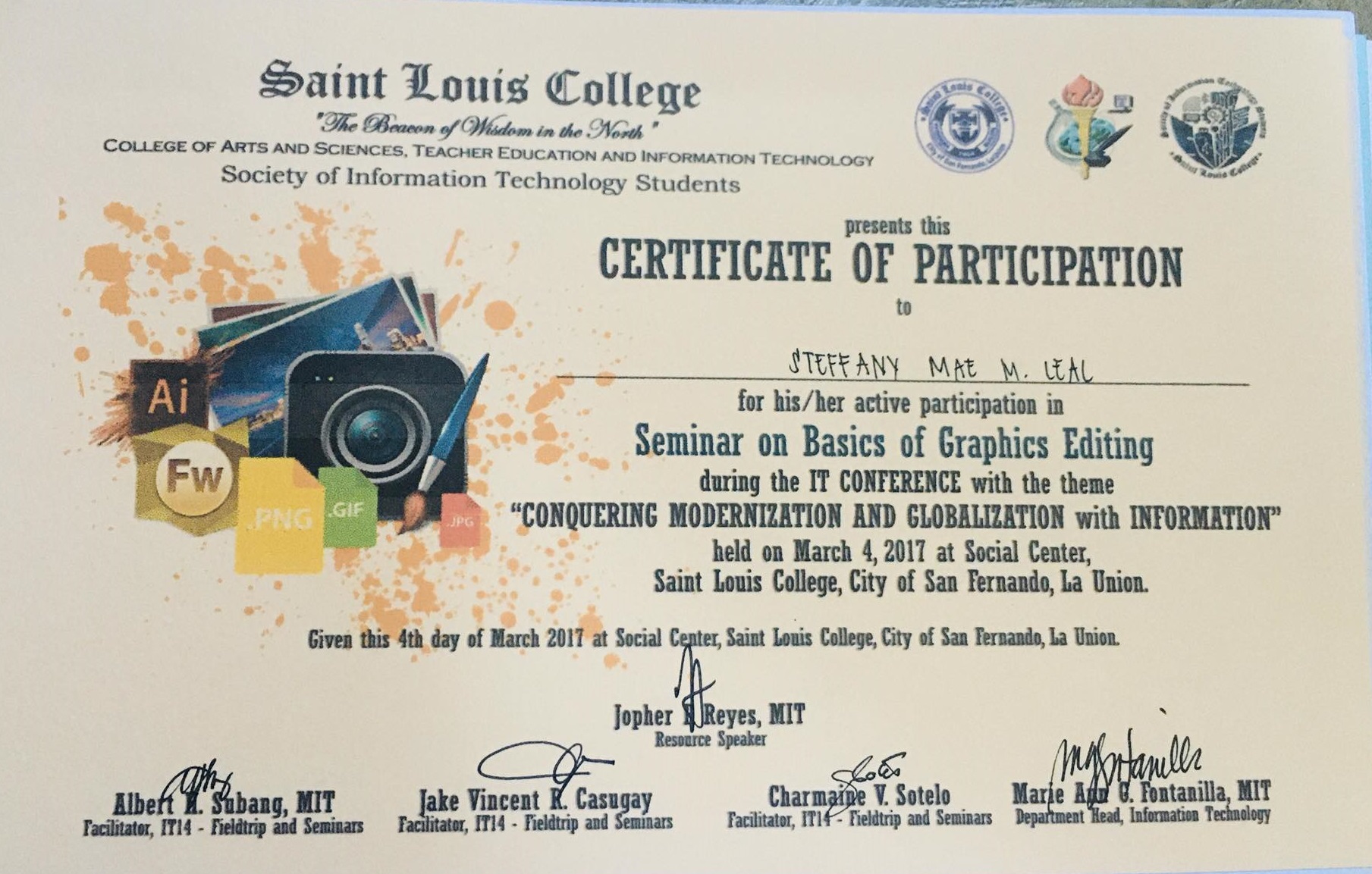 Seminar on Basic Graphics Editing during IT Conference