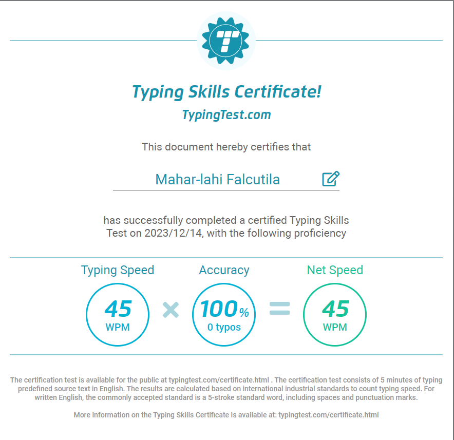 Typing Test