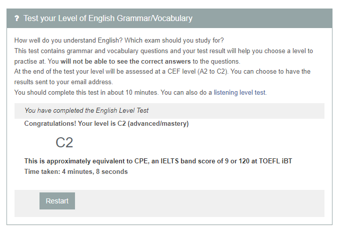 English Assessment