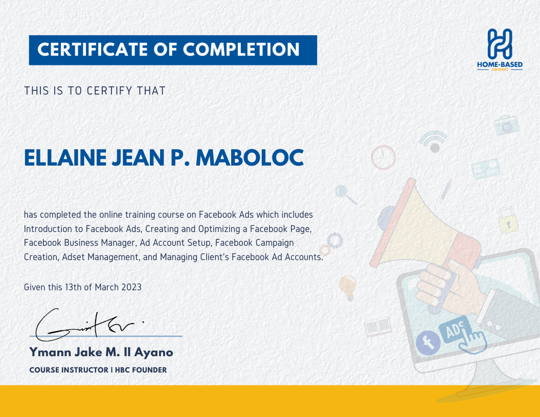 Facebook Ads Certificate