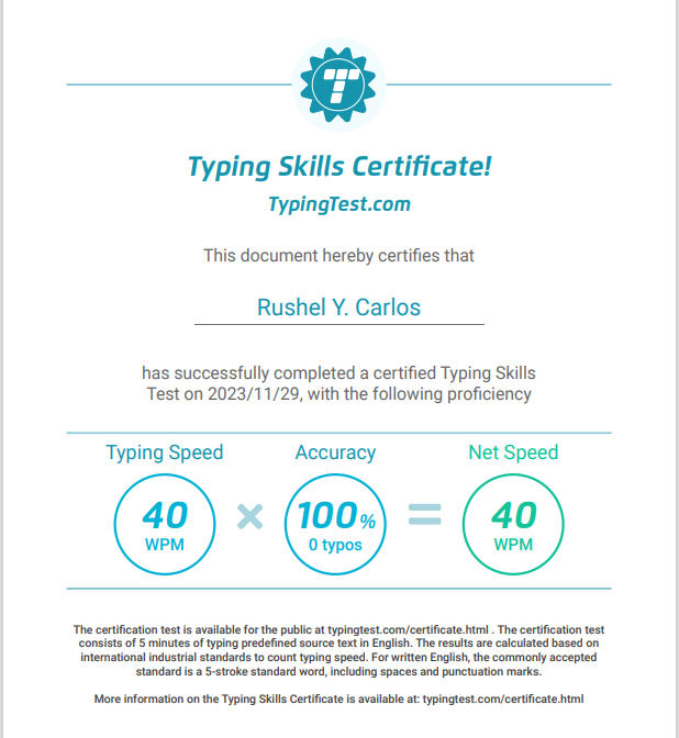 Typing Skills