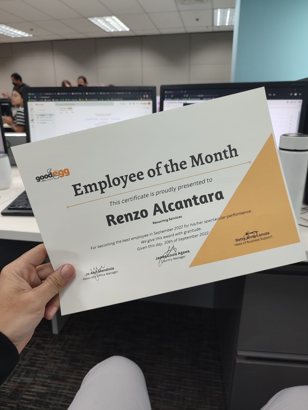 Employee of the month (September 2022)