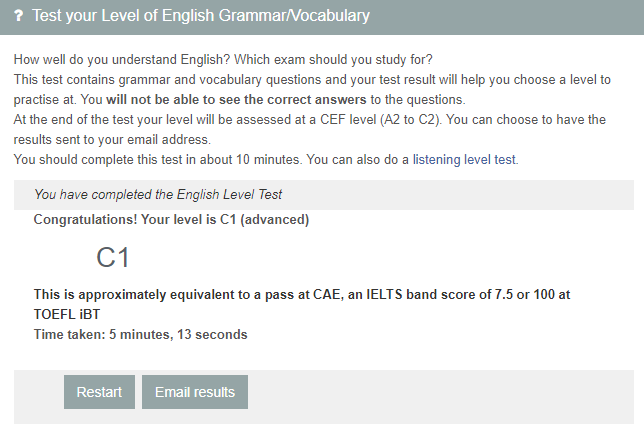 ENGLISH TEST