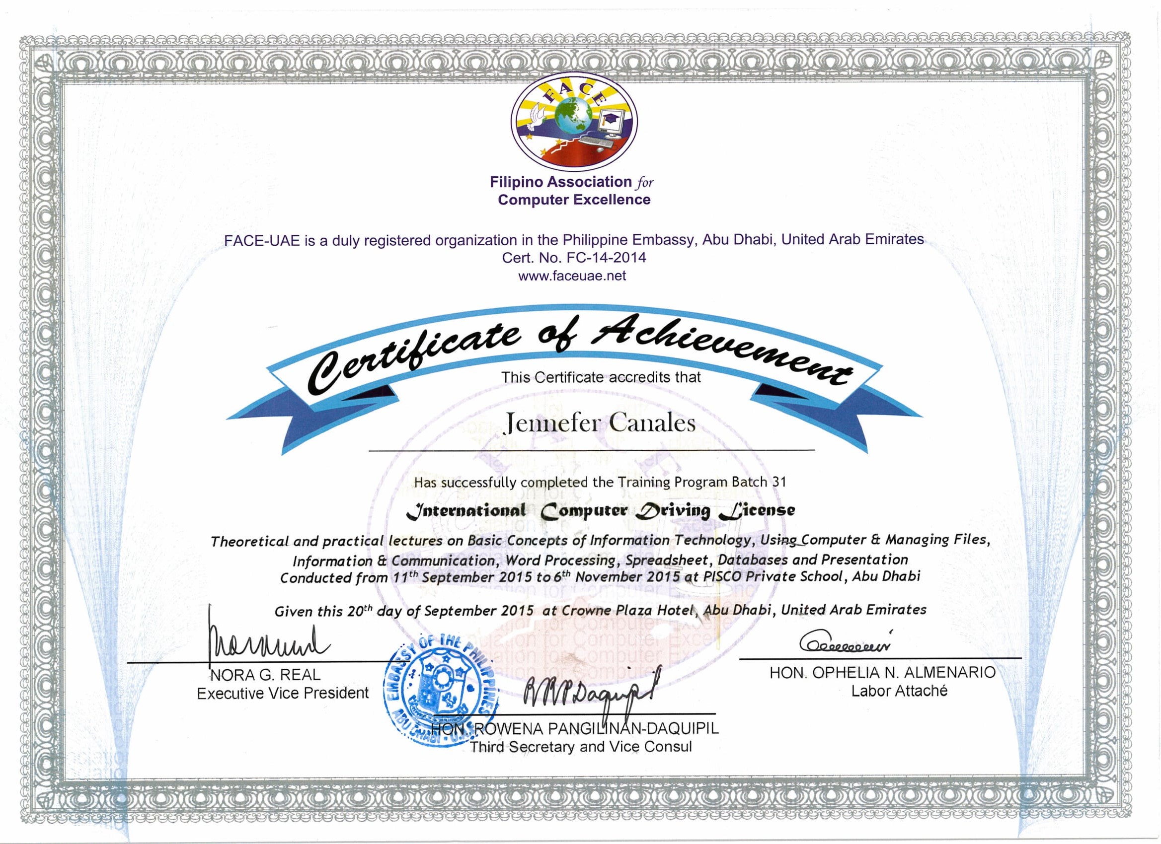 INTERNATIONAL COMPUTER DRIVING LICENSE