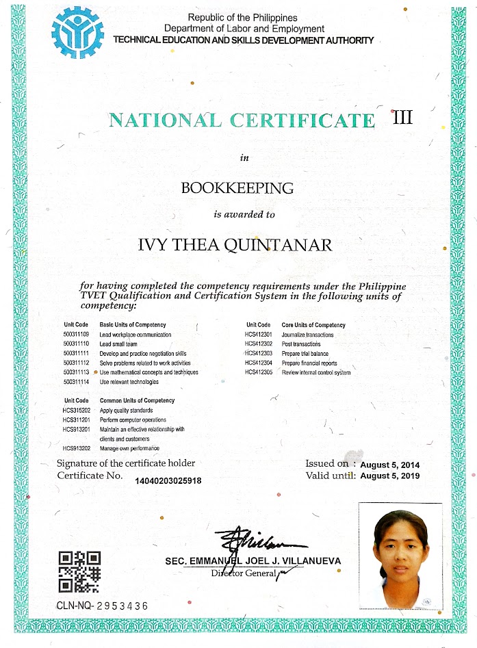 Bookkeeping - National Certificate III