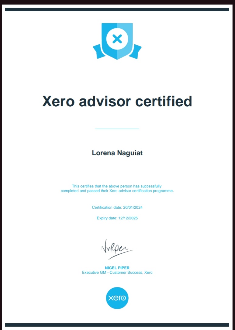 XERO Advisor Certified