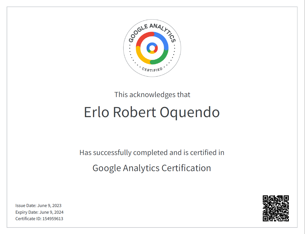 Google Analytics Certification