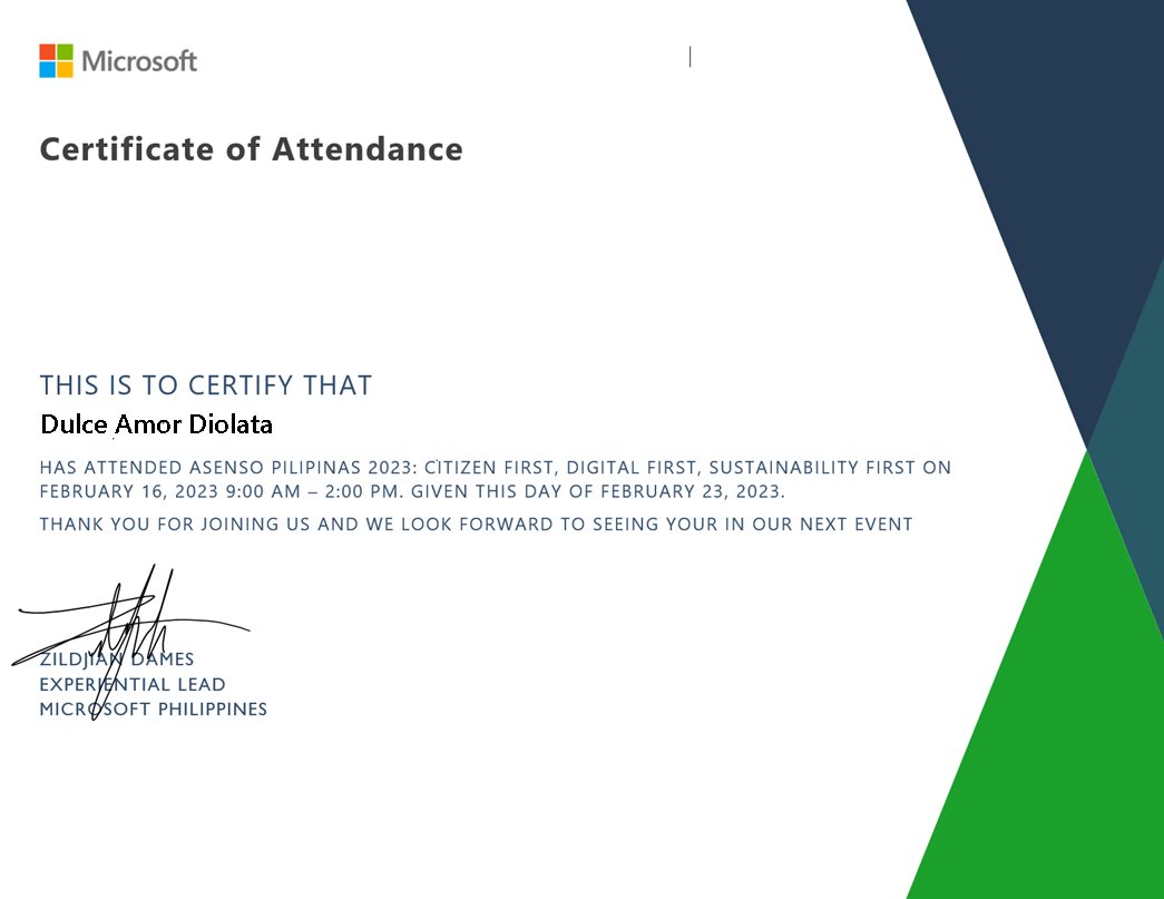 Microsoft Certificate