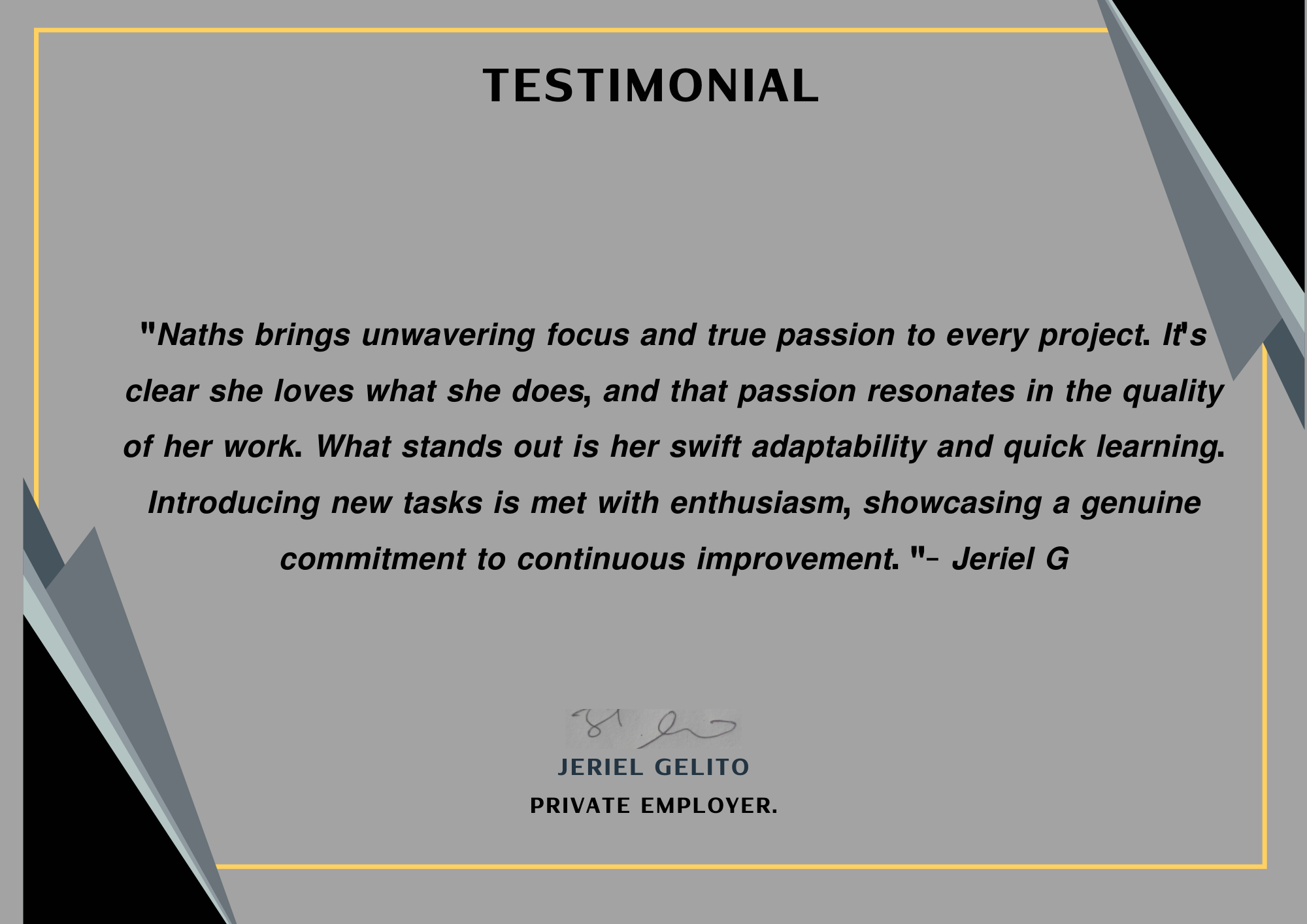 Clients Testimonial