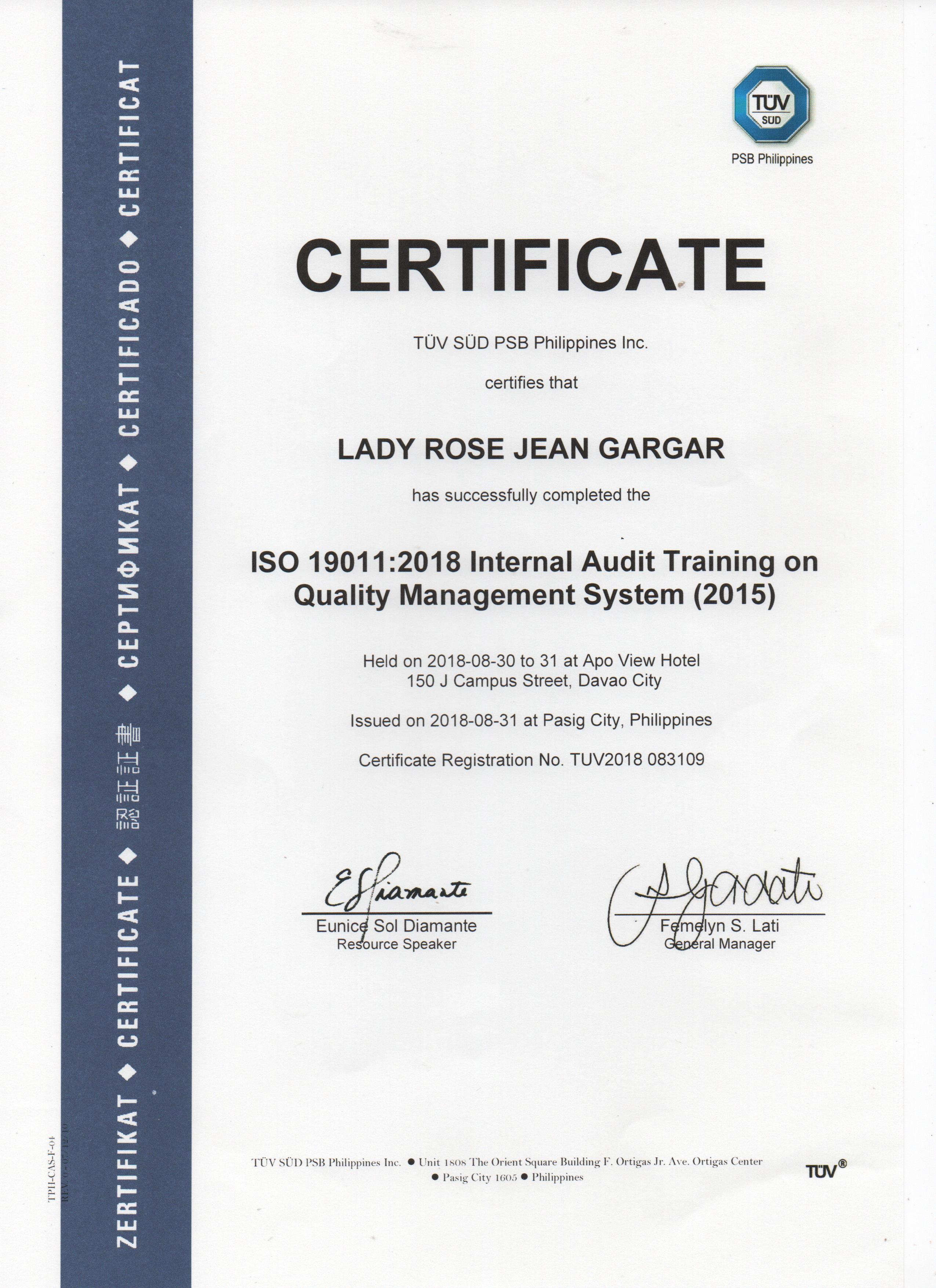 QMS Internal Audit