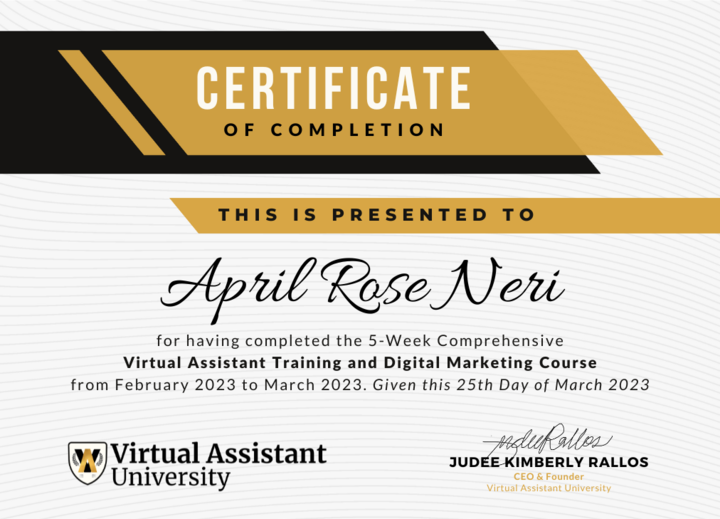 Virtual Assistant Training