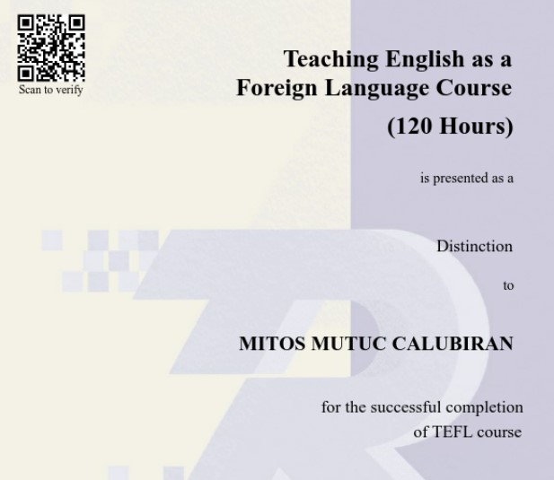 TEFL Certificate