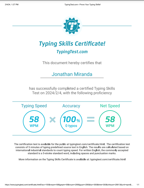 Typing Test