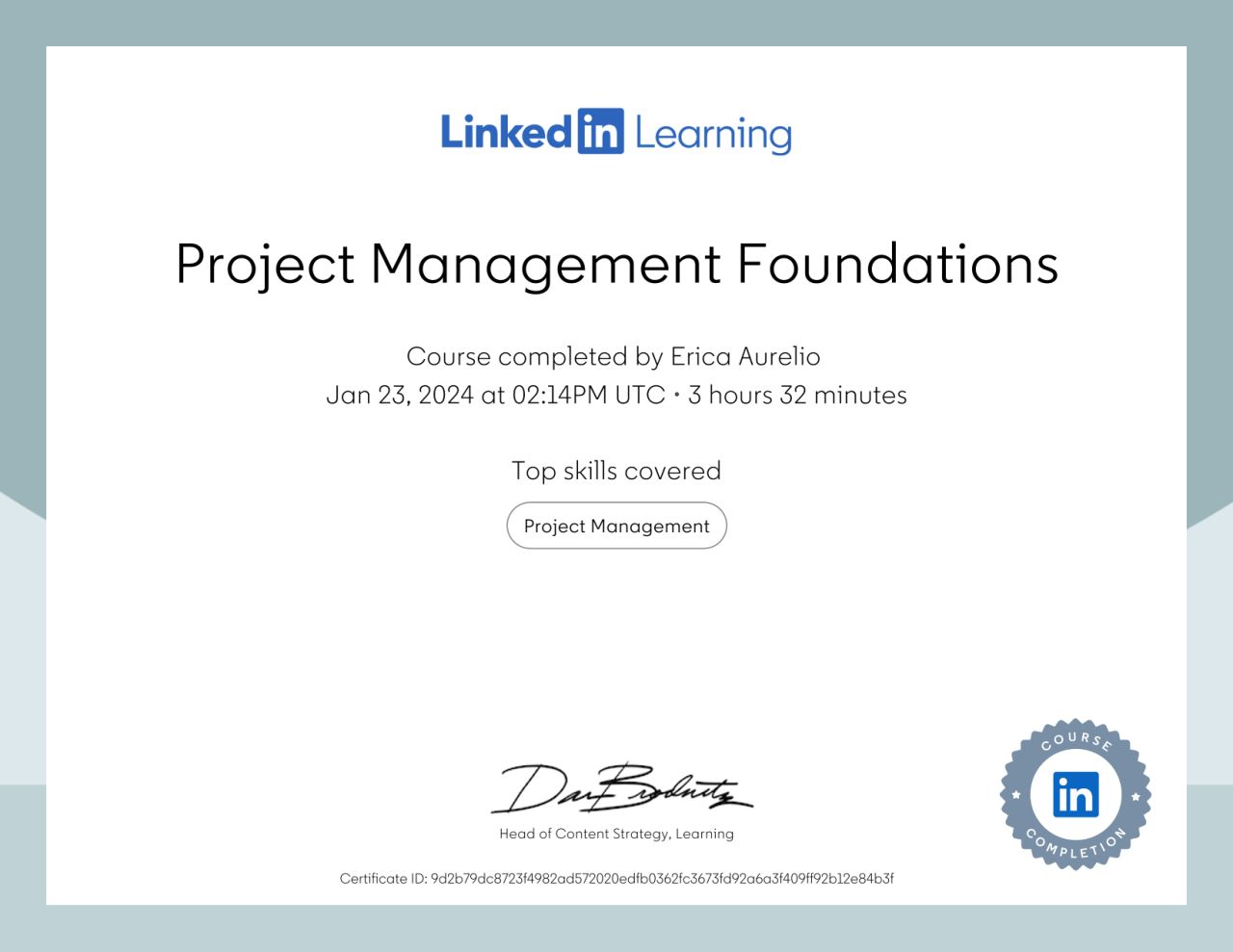 Project Management Foundations