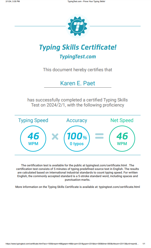 Typing Test