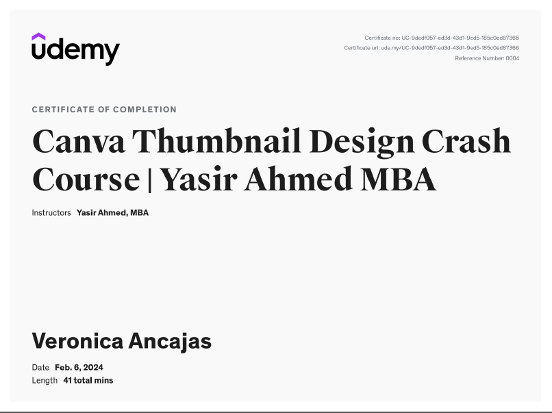 Udemy Canva Thumbnail Design Crash Course