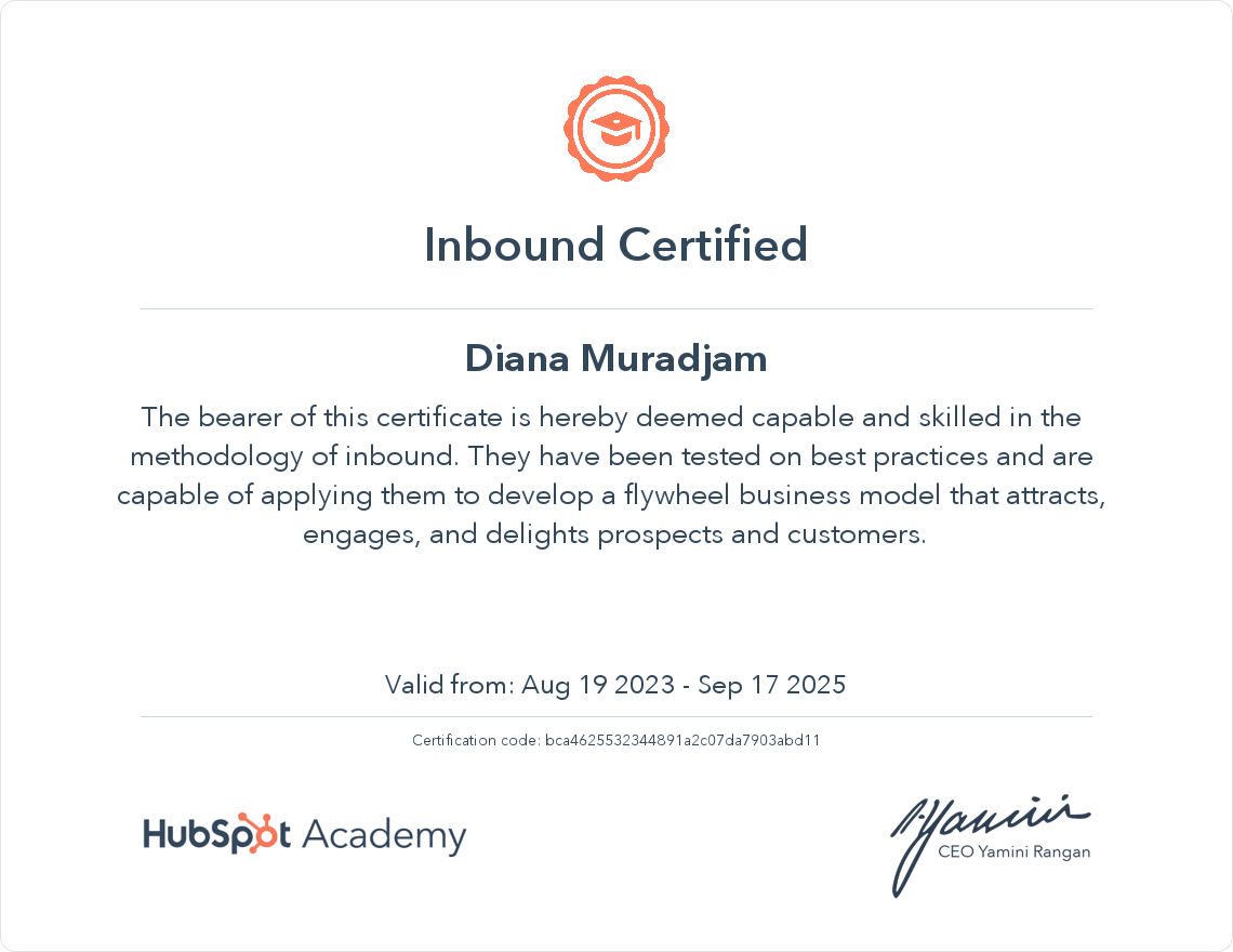 Inbound Certified