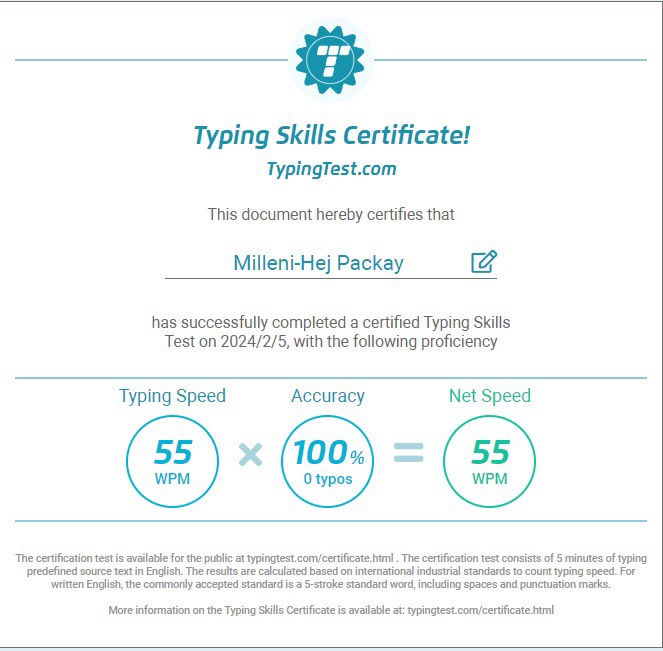 Typing Test 50 WPM