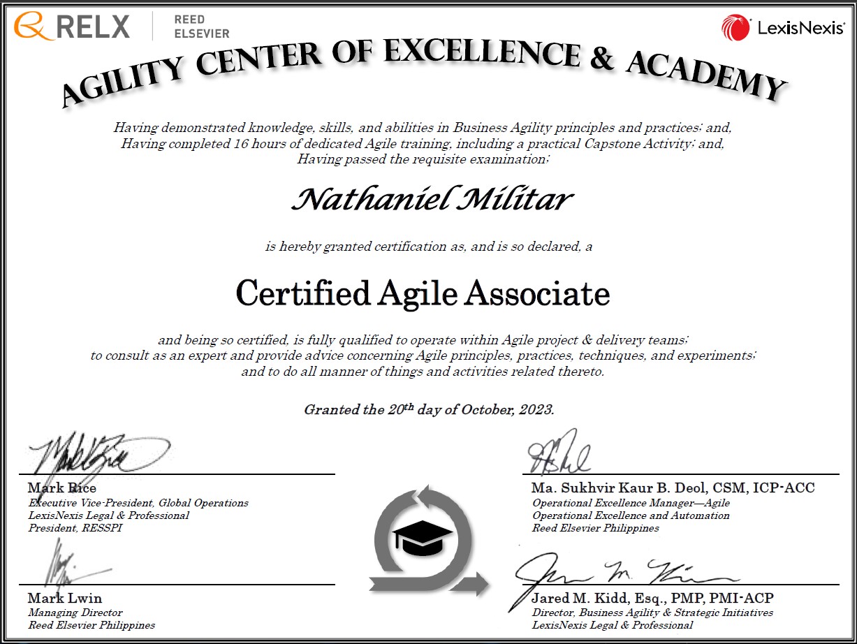 Certified Agile Associate