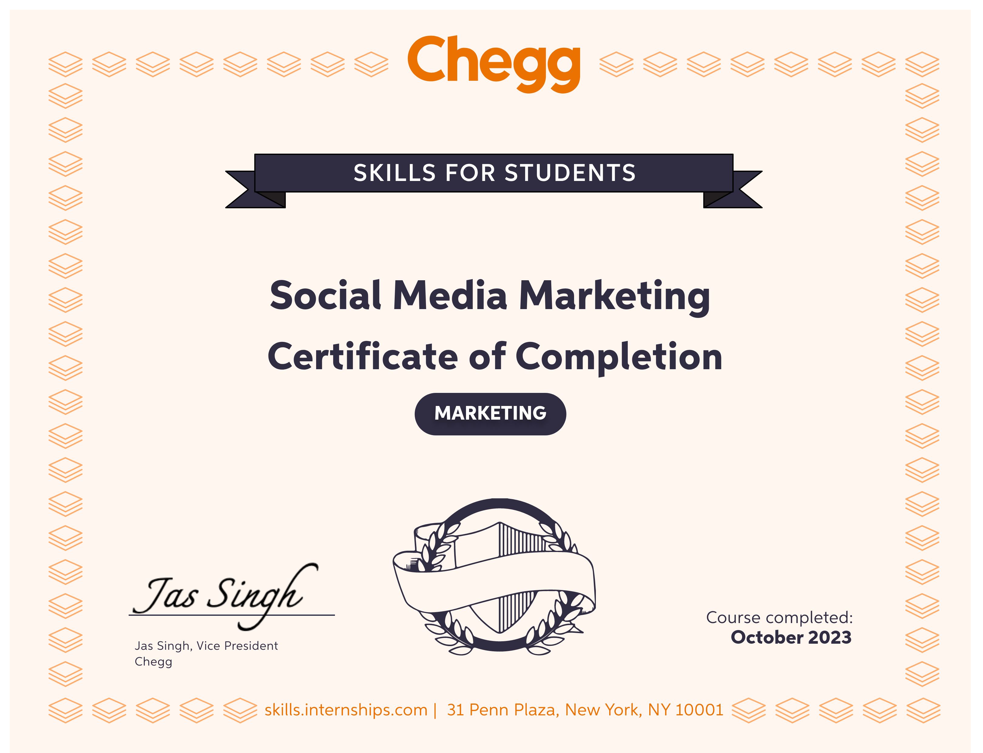 Social Media Marketing (Chegg)