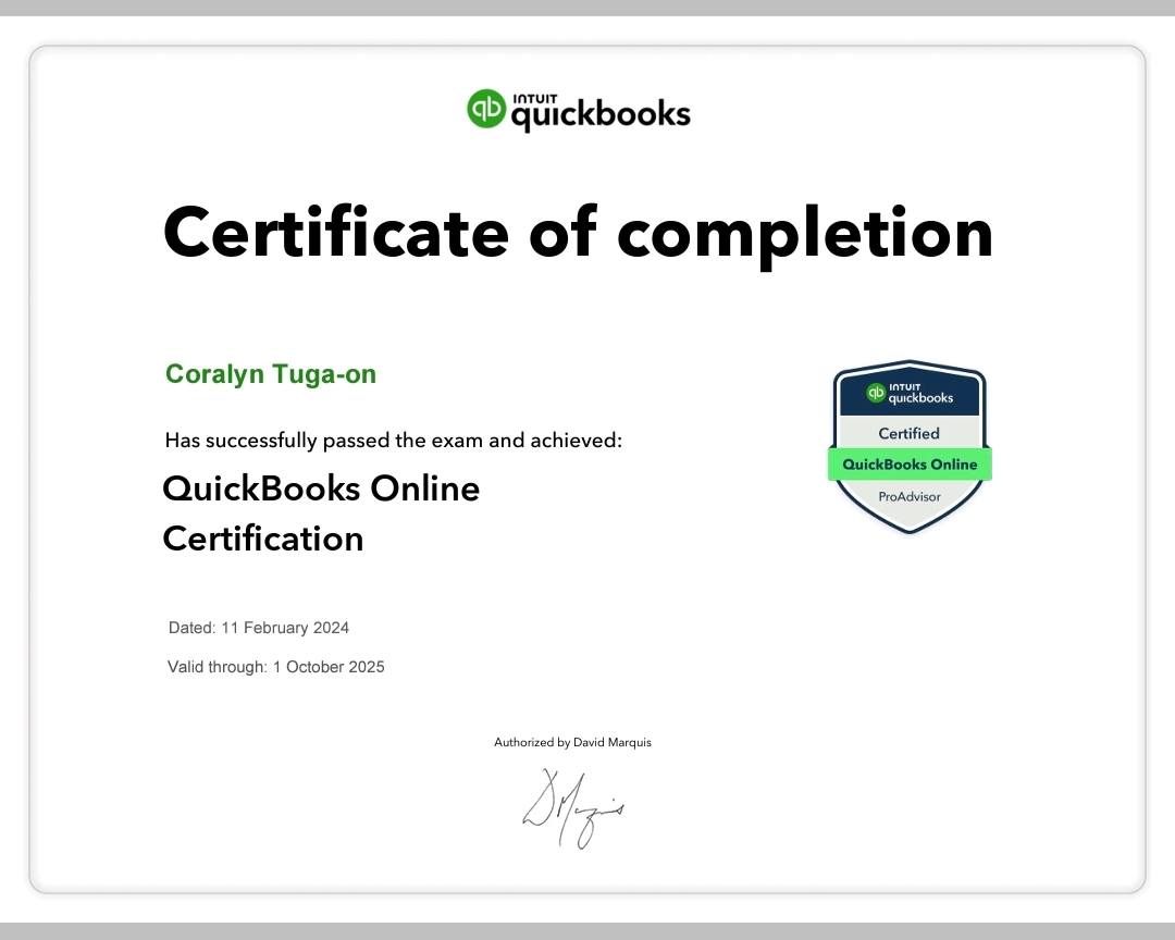 Quickbooks Online Certification