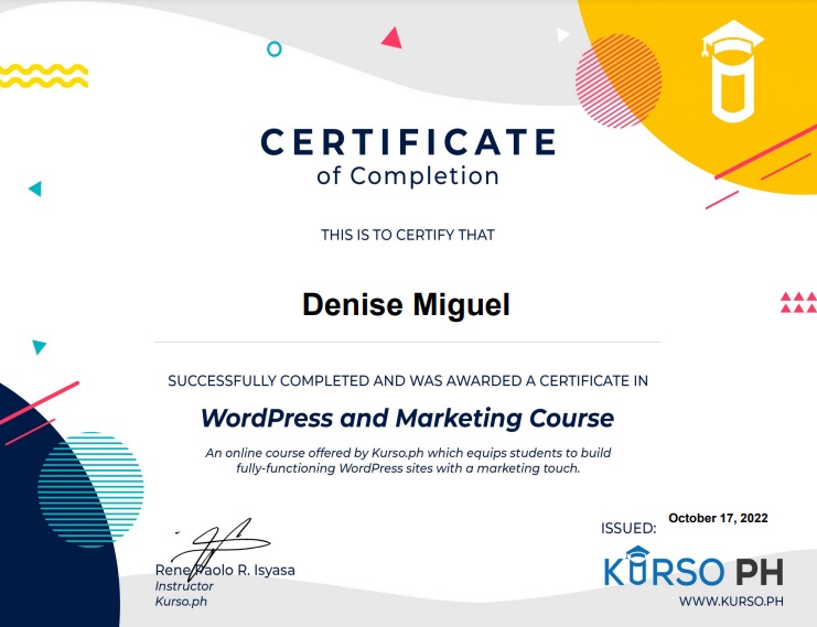 Word Press and Marketing Course