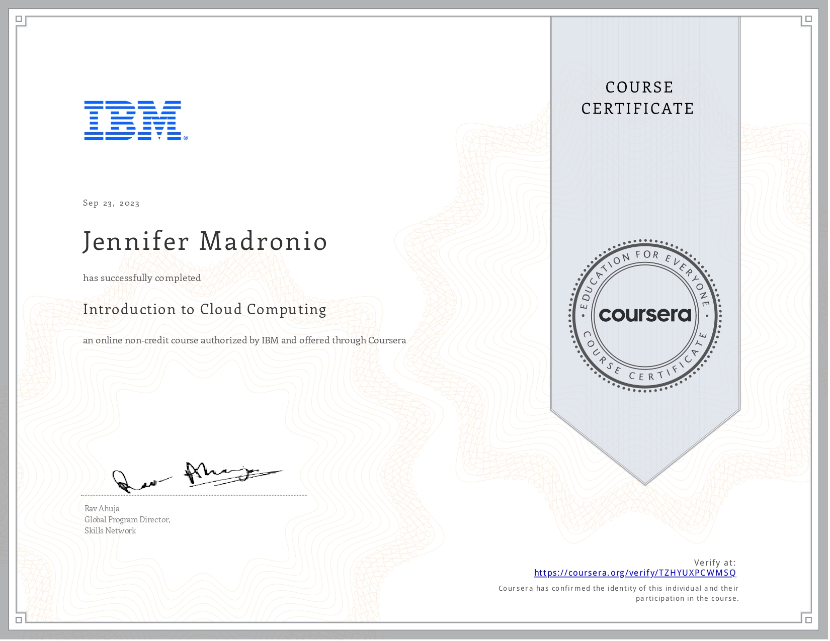 IBM Introduction for Cloud Computing