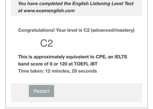 English Proficiency test(OLJ)