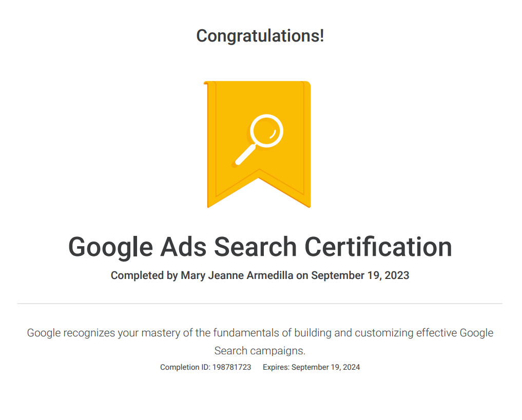 Google Ads Certification