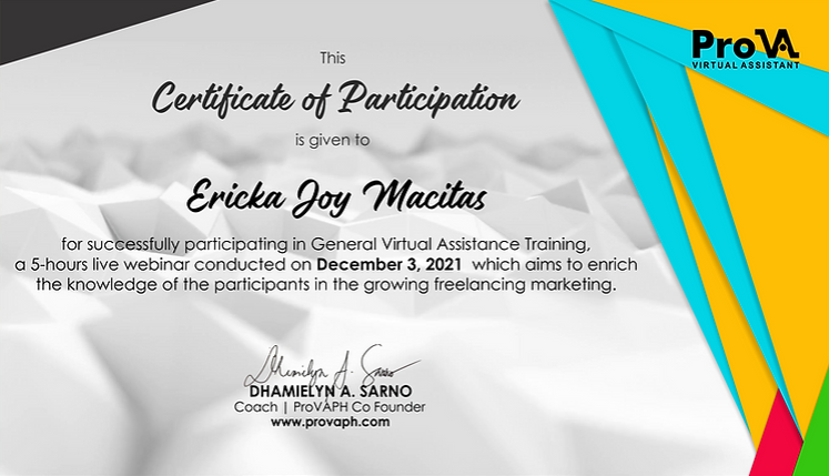 General Virtual Assistant Training