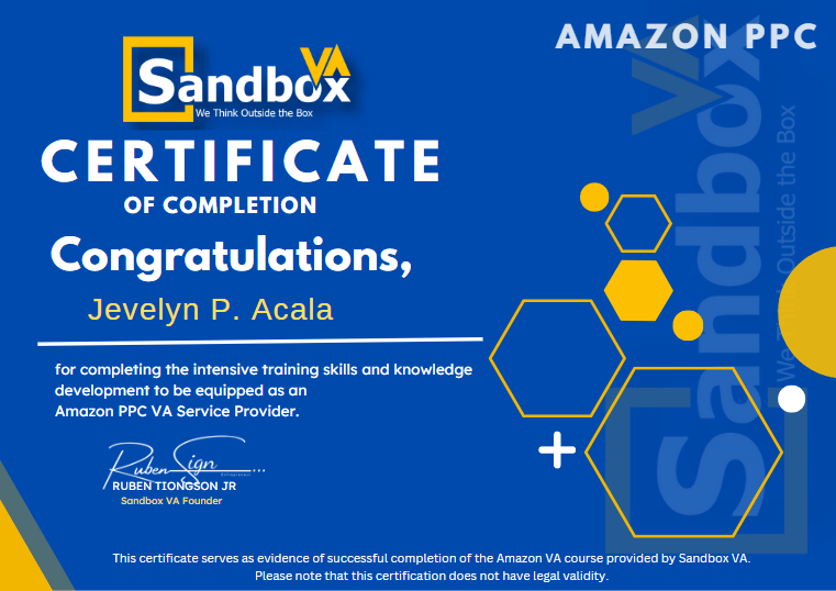 Amazon PPC Specialist Certificate