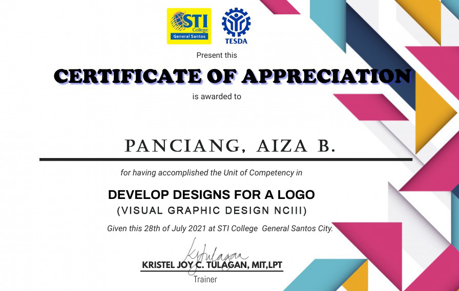 DEVELOP DESIGNS FOR A LOGO (Visual Graphic Design NCIII)