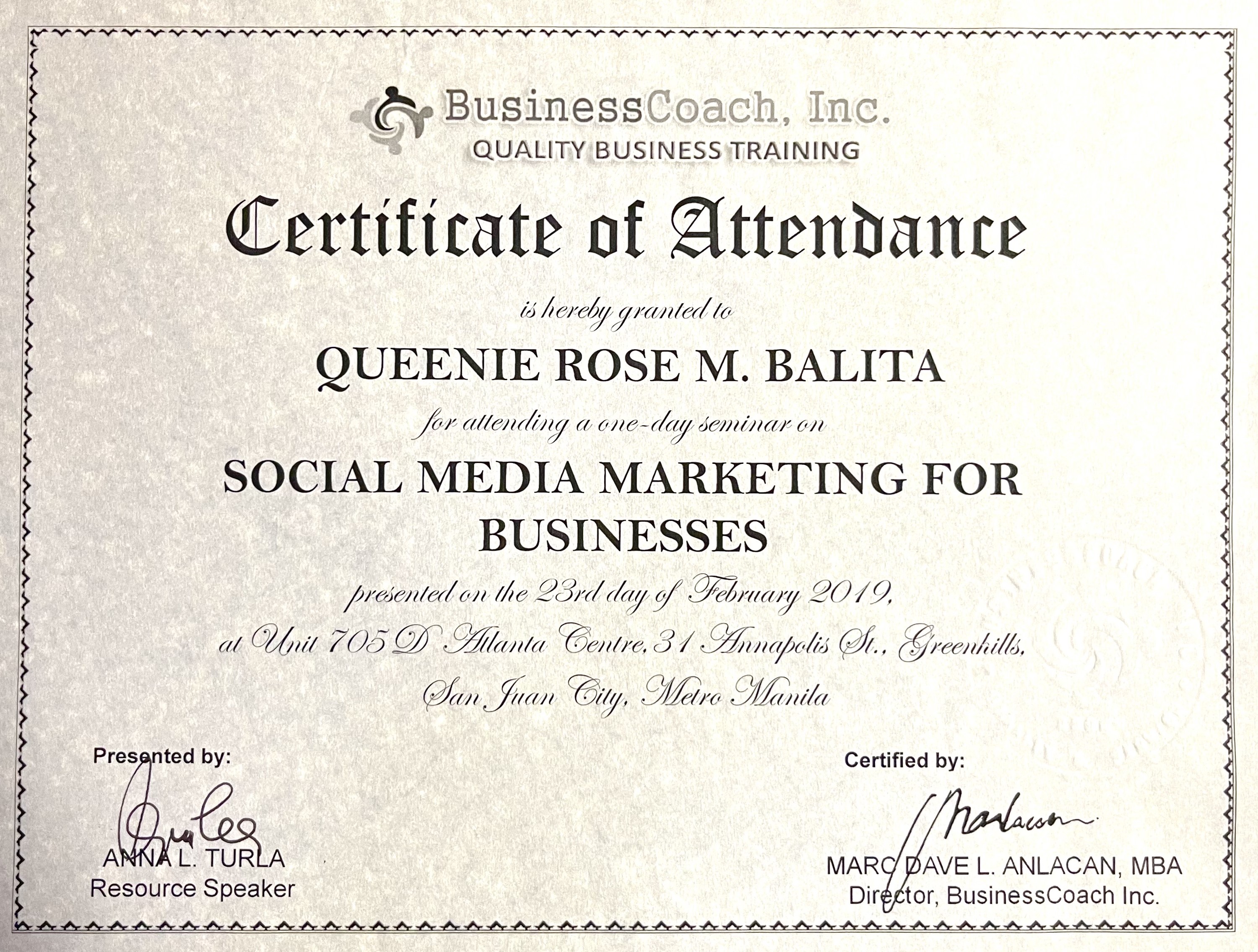 Social Media Marketing for Businesses by BusinessCoach, Inc.