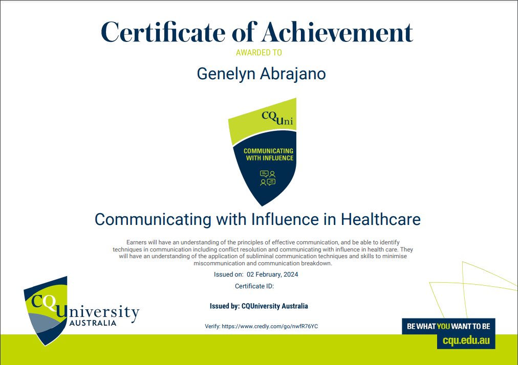 Communicating with Influence in Healthcare