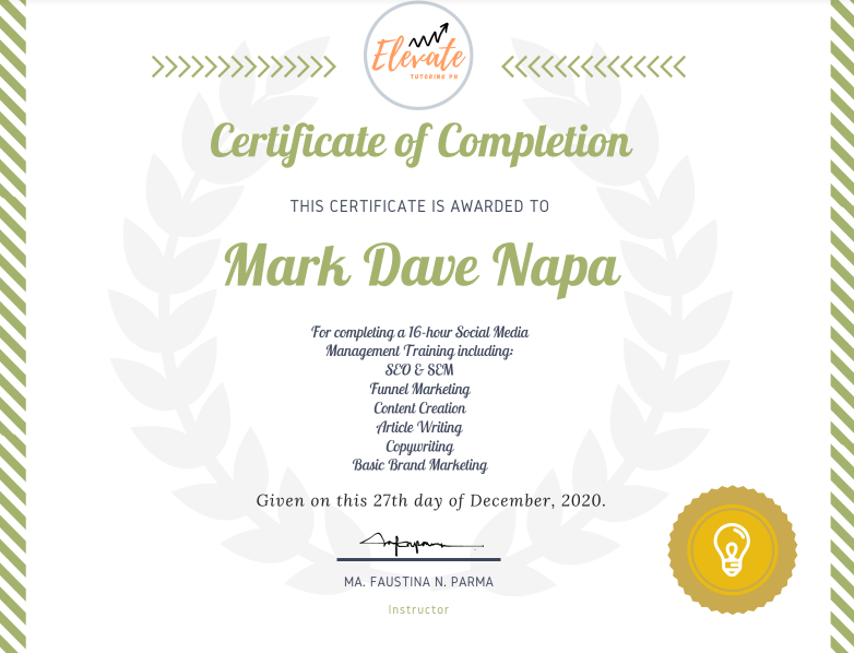 Social Media Management Certificate