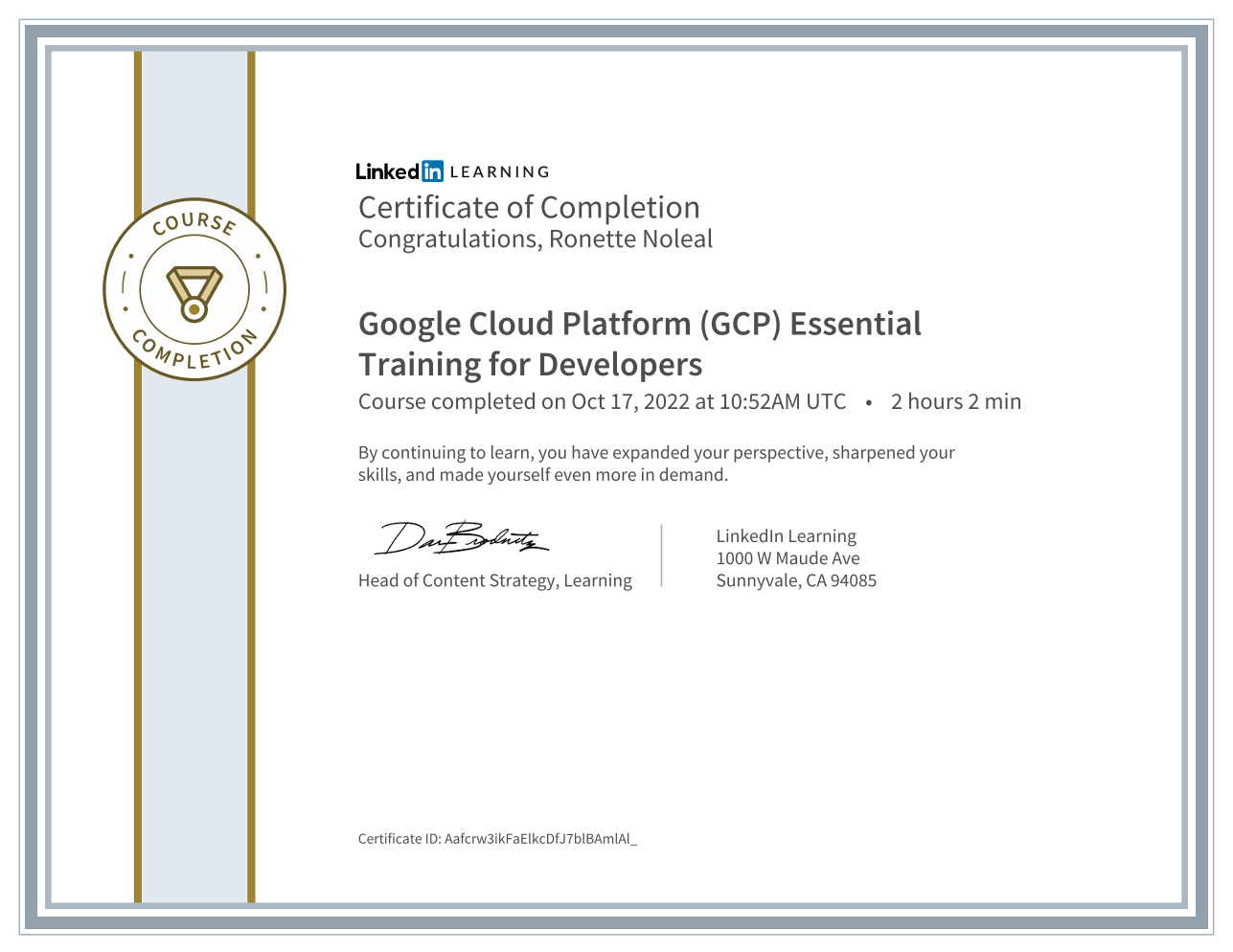 GCP Essential Training for Developers