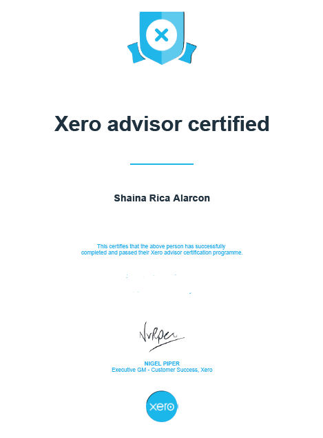 XERO Advisor Certified