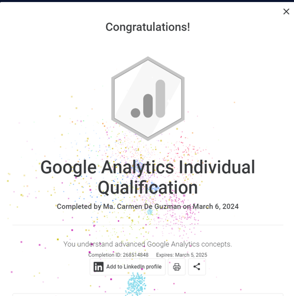 Google Analytics Individual Qualification